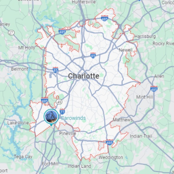 charlotte nc map