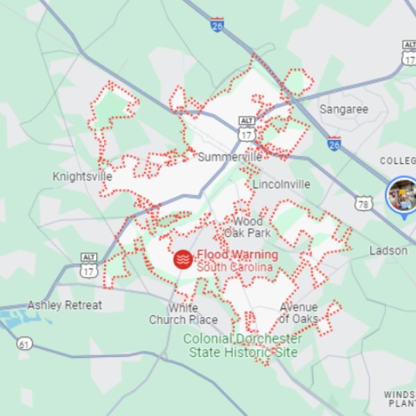 summerville sc map